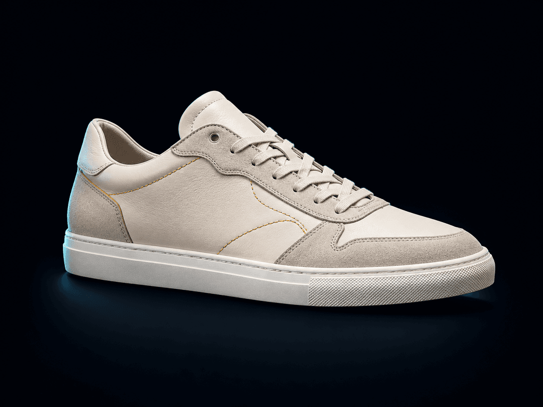 Neutral low-top sneaker product photo